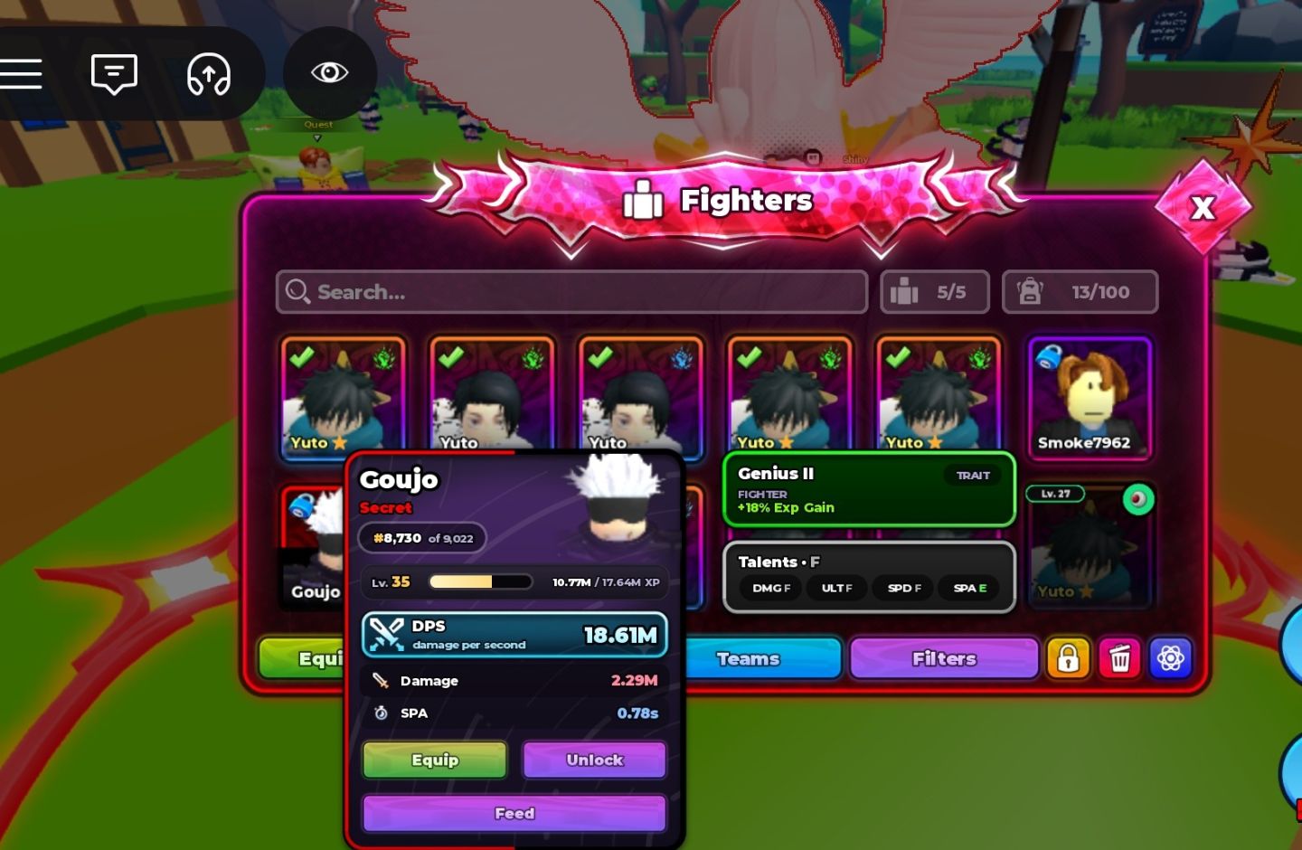 CONTA ANIME LEGACY | V.I.P + PASSES | JÁ NA ÚLTIMA ILHA | LEVEL 58 | VÁRIOS BOOS