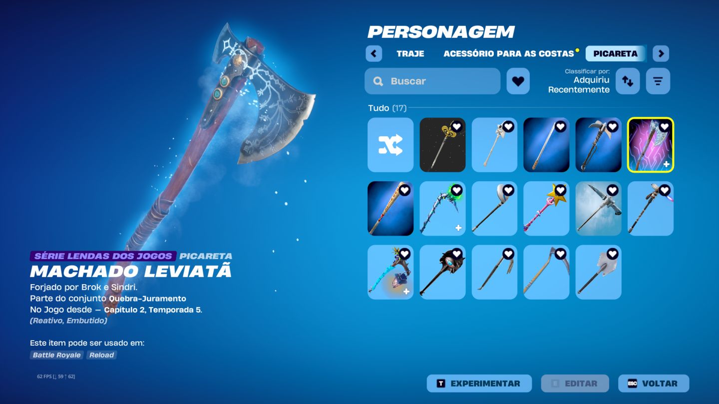 Conta OG Fortnite: Black Knight, Cap 1 S2-S7 Full, Minty + Leviatã,