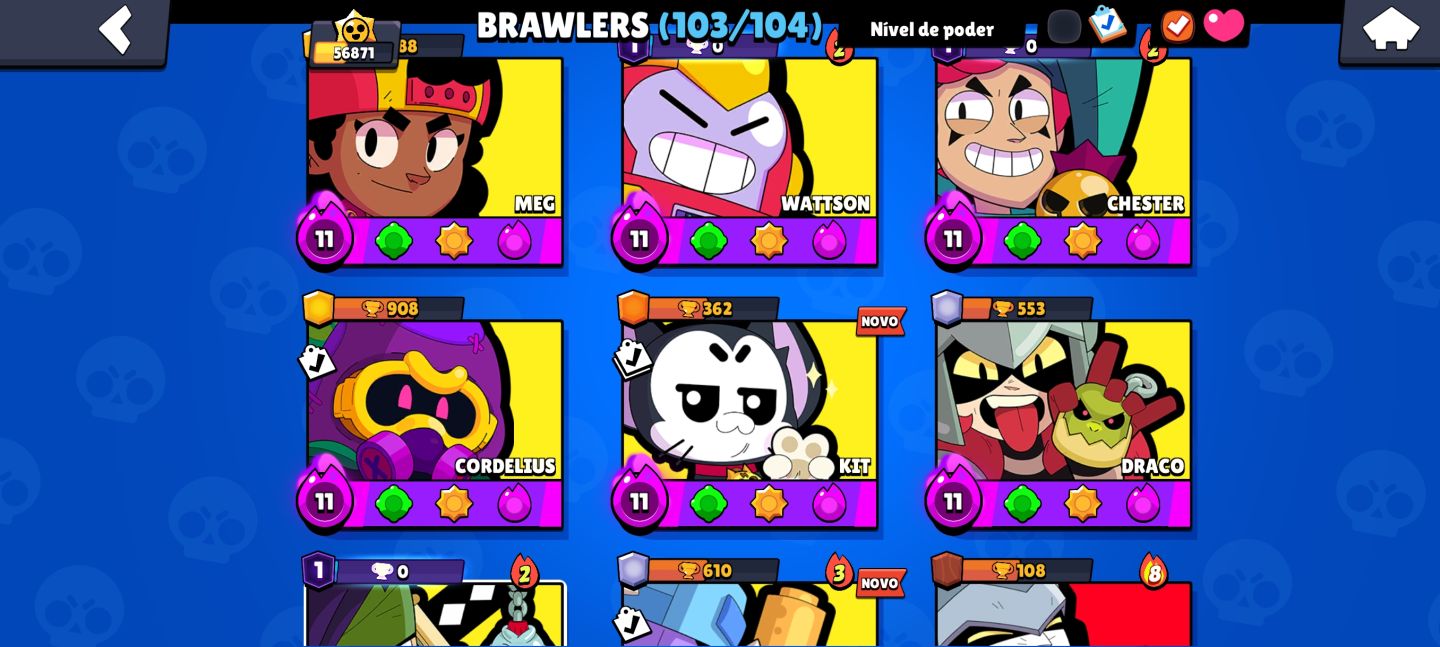 Conta gemada Brawl Stars End Game