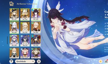 GENSHIN Columbina, Xilonem+bis, Navia+bis, Kazuha, Shenhe e mts armasT5