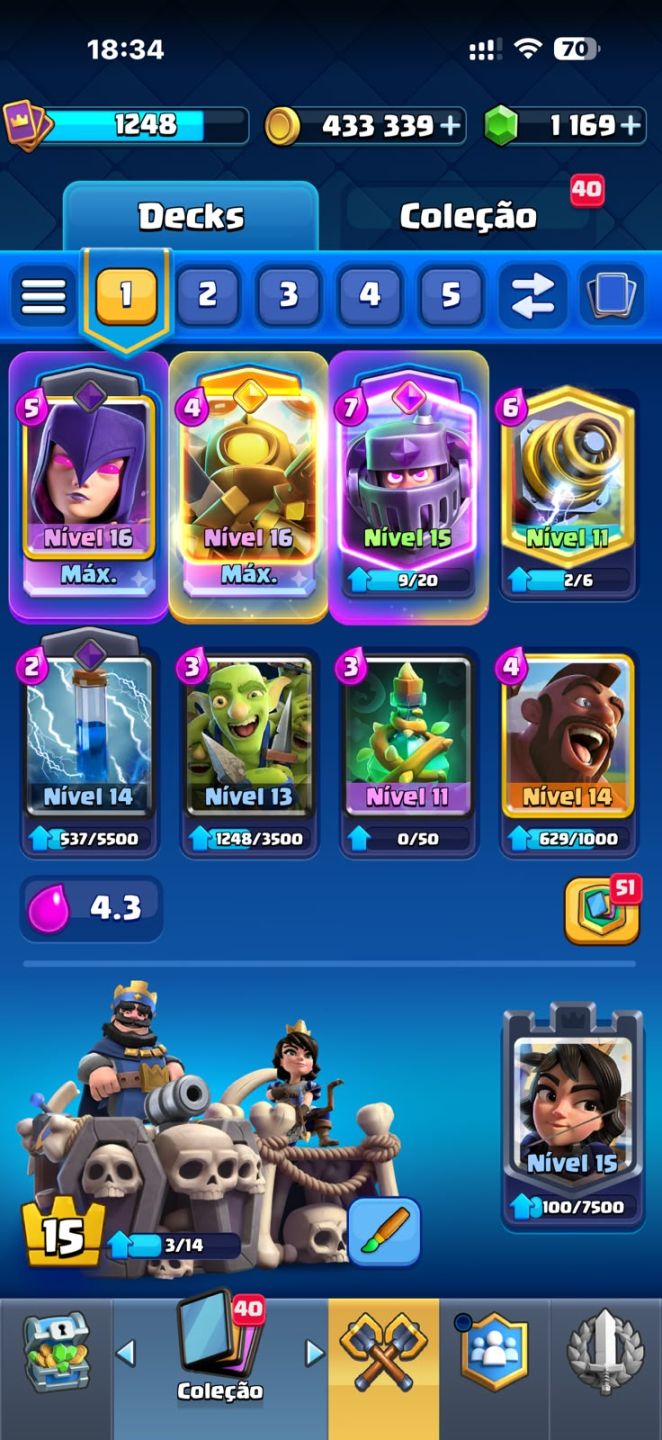 CONTA CLASH ROYALE
