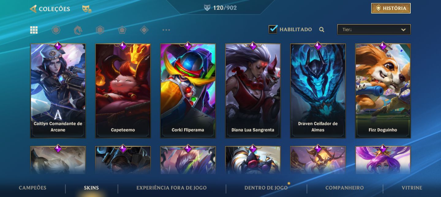 Conta Wild Rift | 4X Challenger | 120 Skins | 2 Cromas Míticos