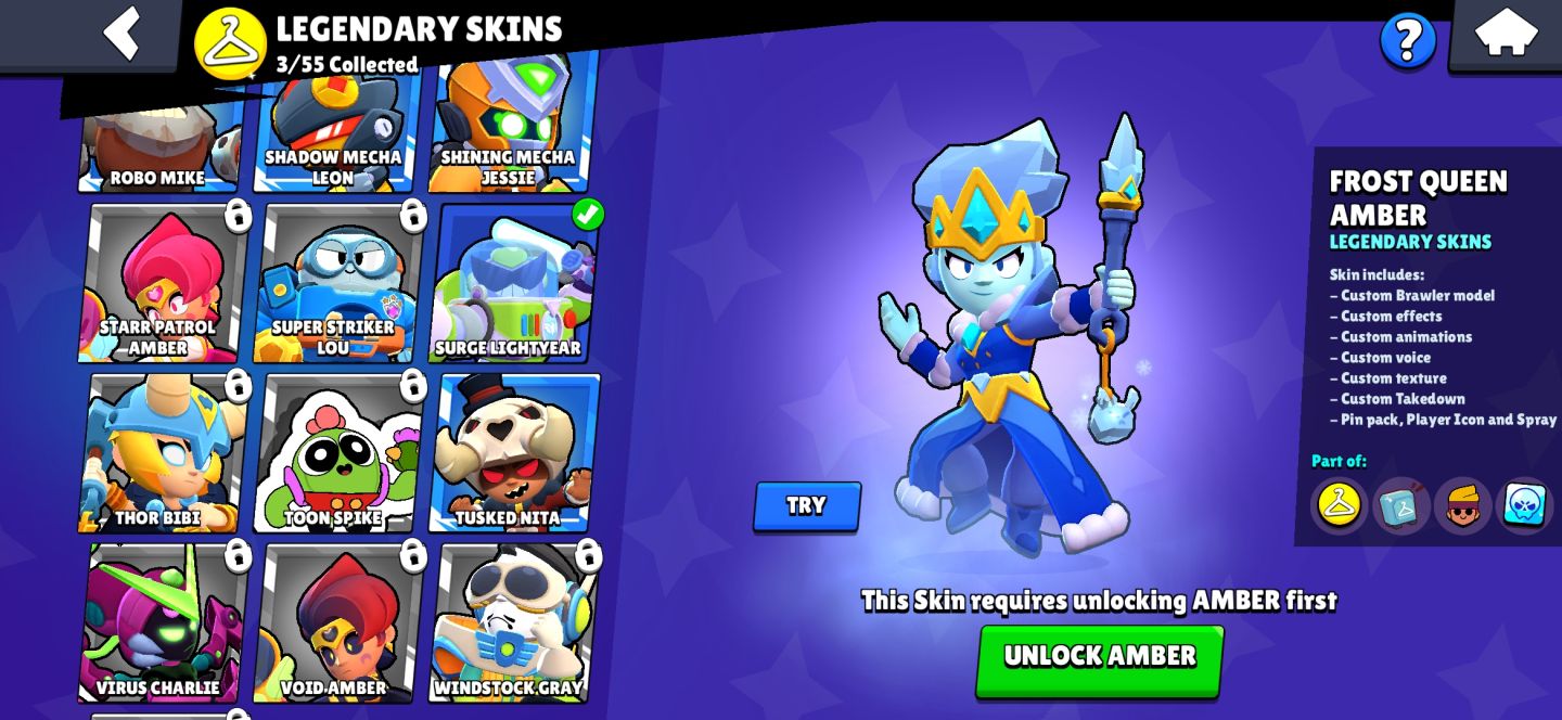 Conta iniciante 6 skins de hipercarga