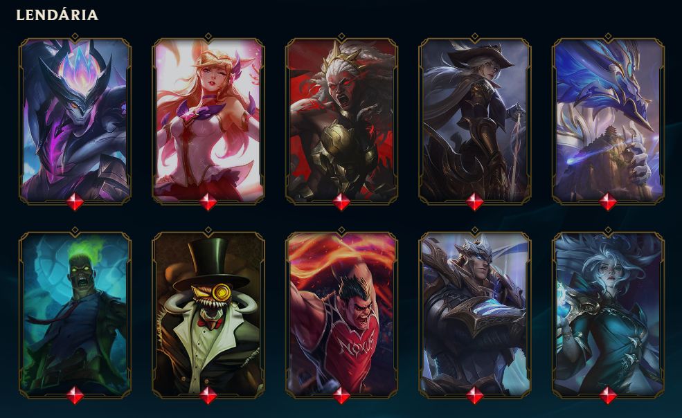 Conta LOL com 400 skins