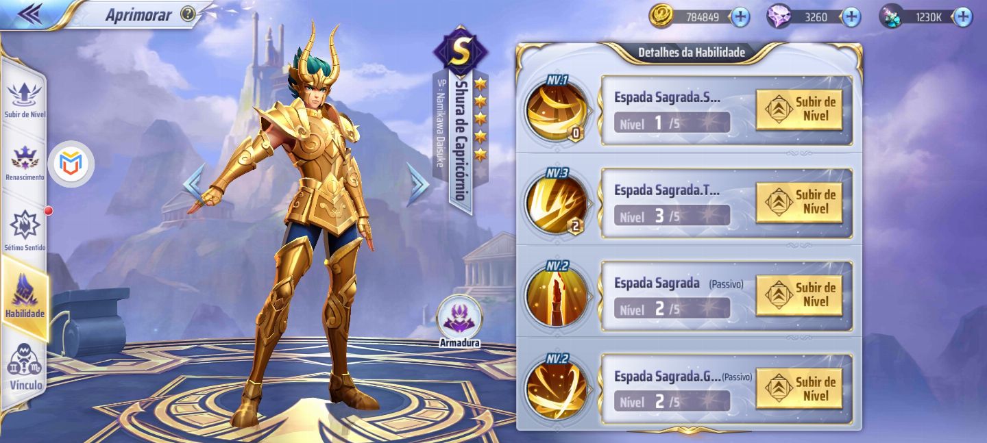 Conta A149 LV43 com Alone PP, Apolo, Seraphina, Thanatos, Hypnos e Oneiros!