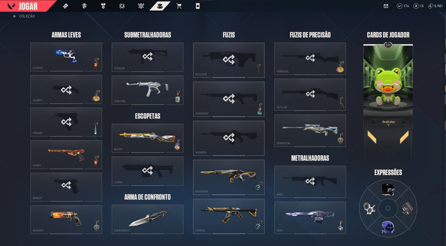 CONTA COM MUITAS SKINS, 2 CHAMPIONS E 1 FACA VCT