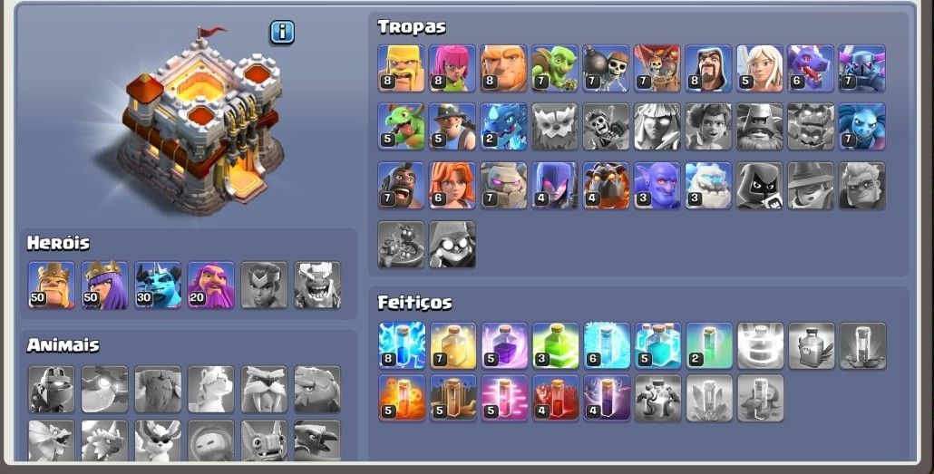 Conta Clash of Clans - Cv11 FULL