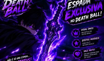 Espada exclusiva death ball vale muito com finalizador e efeitos na espada