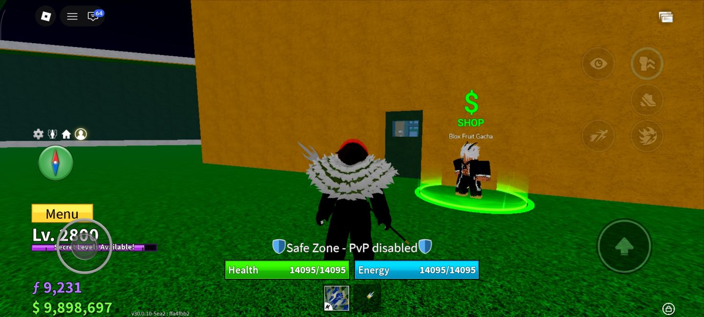 CONTA DE BLOX FRUITS Lvl 2800 + Ghm + 2 a 4 Frutas Miticas (olhe a descrição)