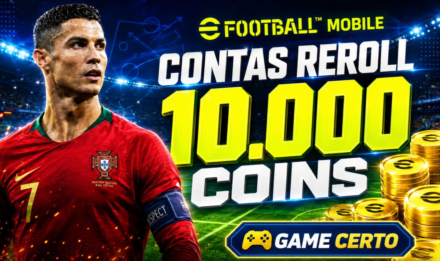 CONTAS EFOOTBALL 15000 MOEDAS AMARELA 140-150 JOGADORES (ENTREGA AUTOMATICA!!)