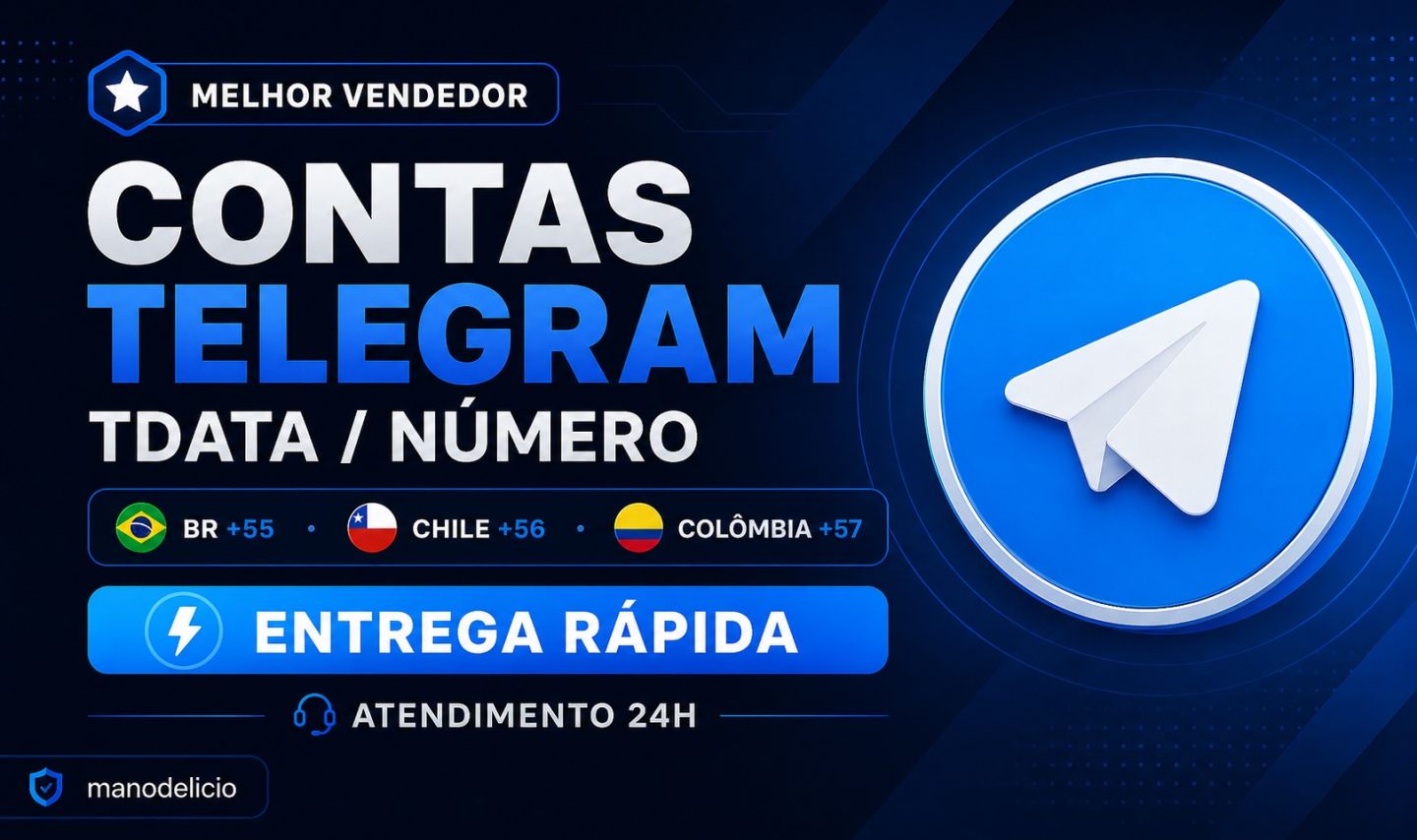 Conta Telegram - Entrega 100% Automática 24h | TData/Número