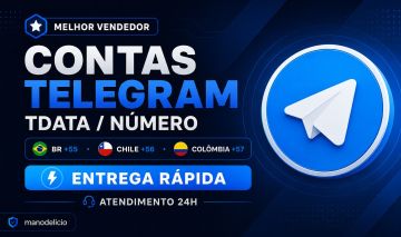 TELEGRAM - CONTAS TELEGRAM | TDATA E NÚMERO [TOP VENDAS]