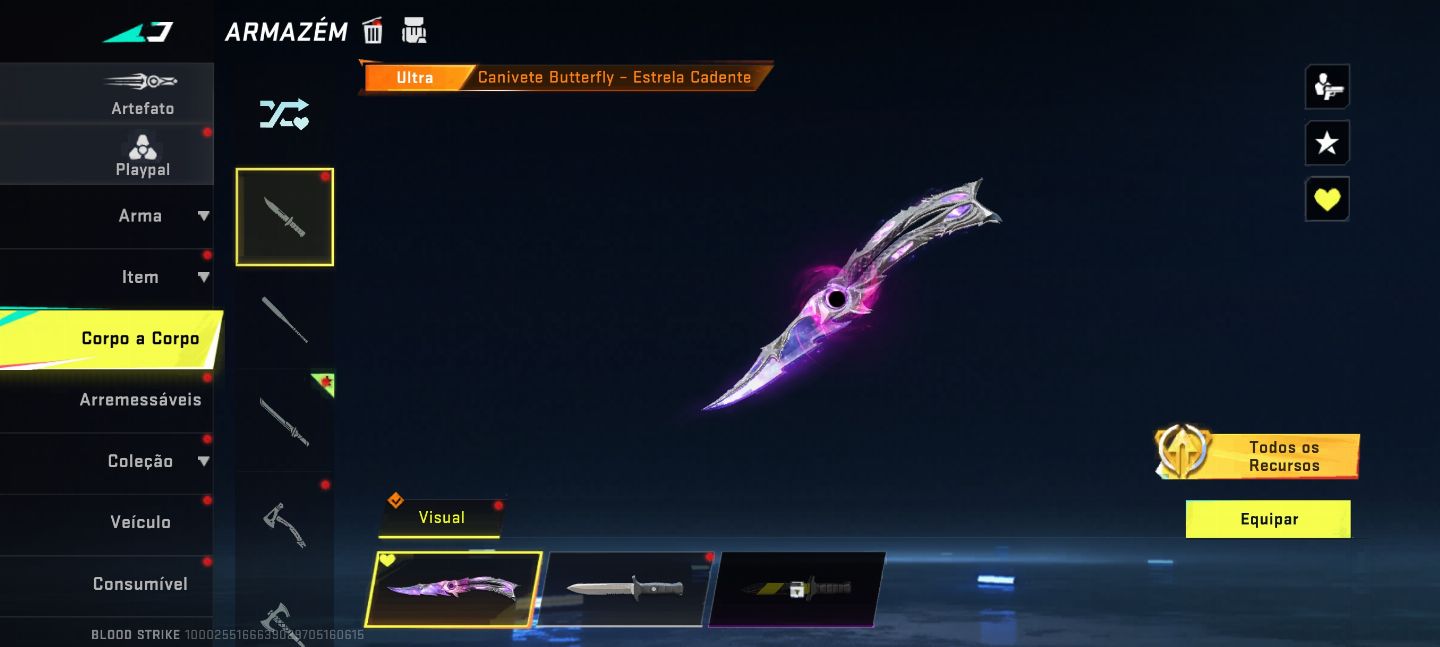 Conta de blood Strike antiga e gemada