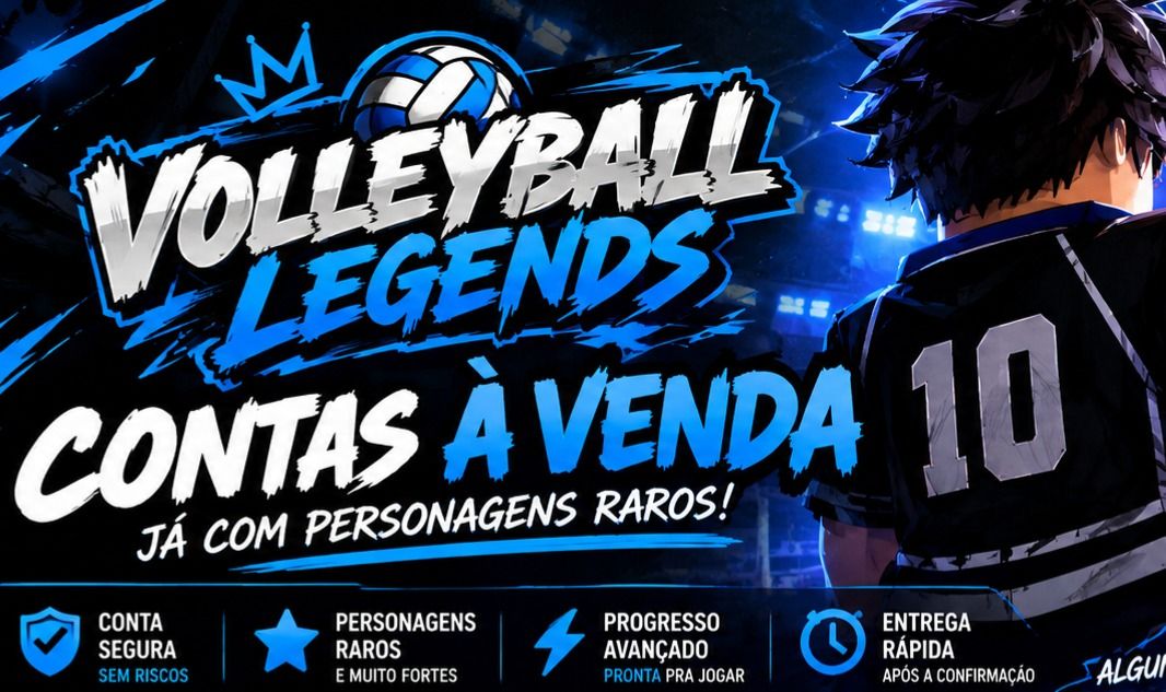 VENDE-SE CONTAS DE VOLLEYBALL LEGENDS! COM ESTILOS RAROS , IP LIMPO