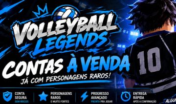 VENDE-SE CONTAS DE VOLLEYBALL LEGENDS! COM ESTILOS RAROS , IP LIMPO