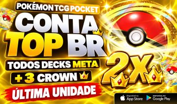 [TODOS DECKS META] CONTA TOP BR 2 POKÉBOLA GOLD + VÁRIAS IMERSIVAS & FULL ARTS