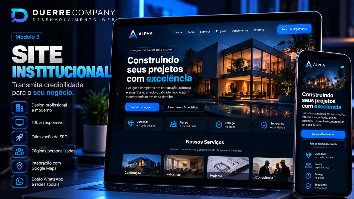 Criação de Sites Profissionais Landing Pages, Lojas Virtuais e Sistemas