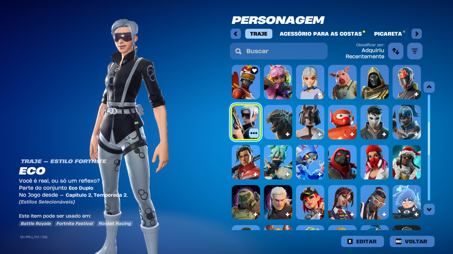 [FULL ACESSO] CONTA FORTNITE 83 SKINS + SKIN GLOW RARA + GTA V + BF 6