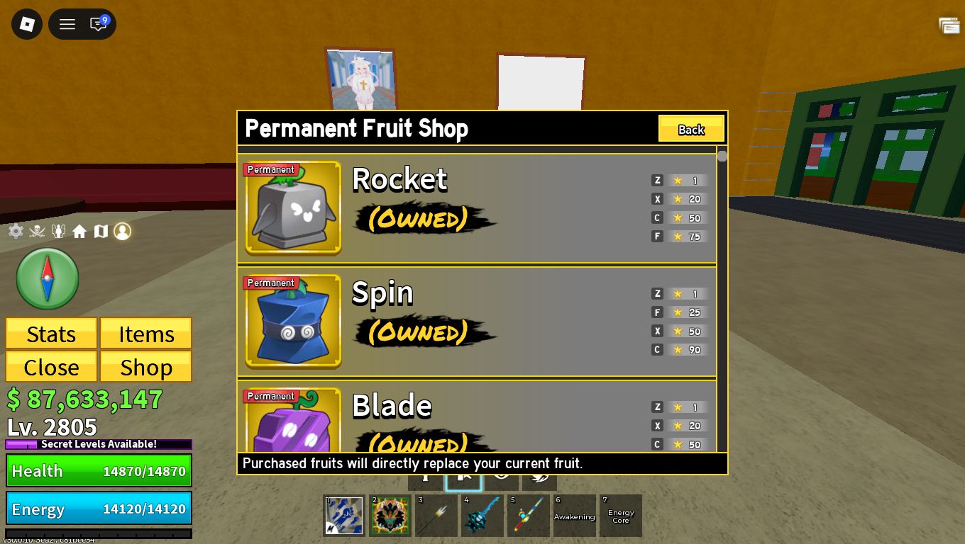 CONTA COM DRAGON PERMANENTE E GAME PASS BLOX FRUITS | ENTREGA IMEDIATA
