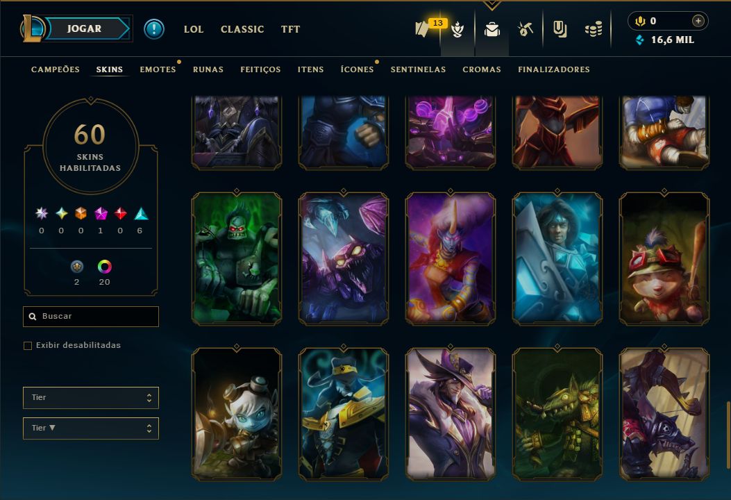 SKIN SINGED SURFISTA + [ DIAMANTE COM 55% DE WIN RATE ] + [ TROCA NICK ]