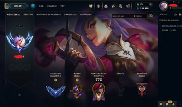 CONTA LVL 541, DIAMOND 2 COM 215 SKINS E TODOS PERSONAGEM