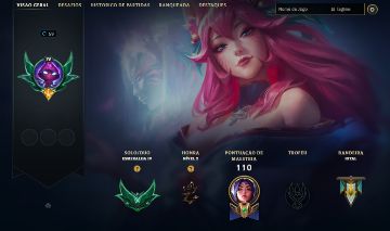 CONTA ESMERALDA 4 83 PDL / 10 SKINS / AHRI FLORESCER ESPIRITUAL / 7K EA / HANDLV