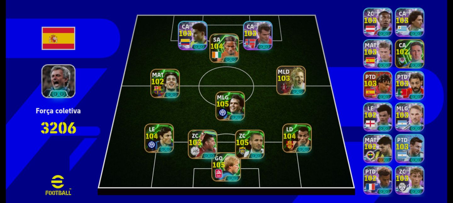 CONTA EFOOTBALL 3206 COM VARIOS JOGADORES TOP CONTA PERFEITA PRA COMEÇAR