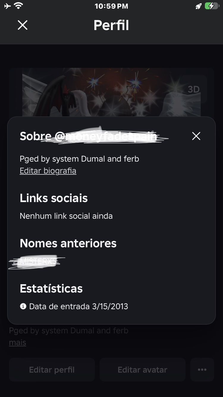 Conta Roblox 2013