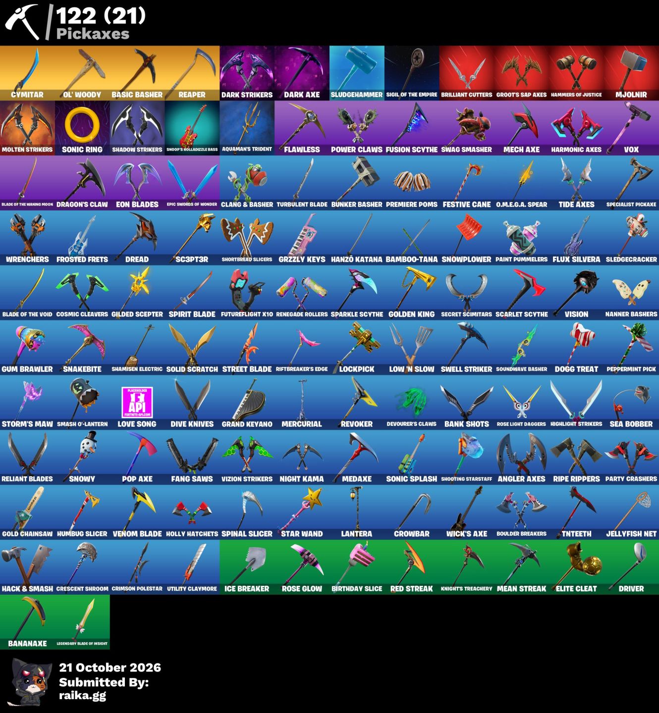 Conta de Fortnite com 107 Skins + pode rir