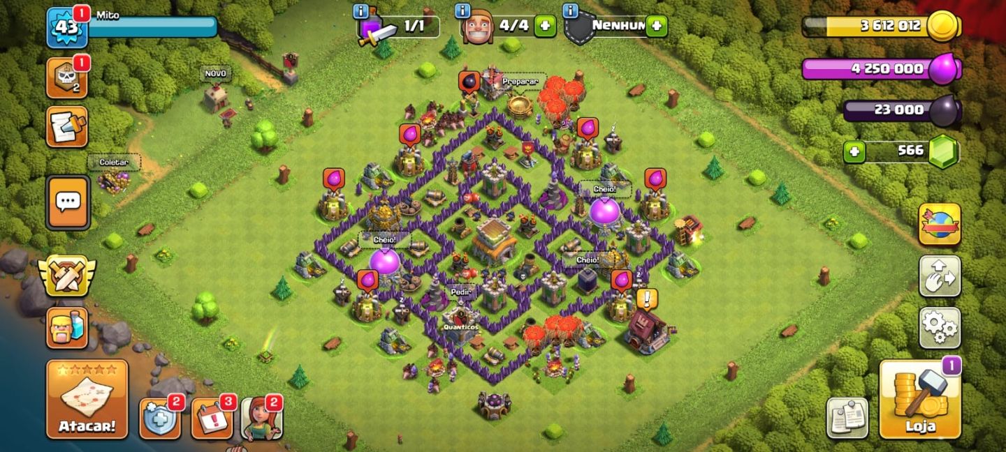 CONTA CLASH ROYALE + BRAWL STARS + CLASH OF CLÃNS