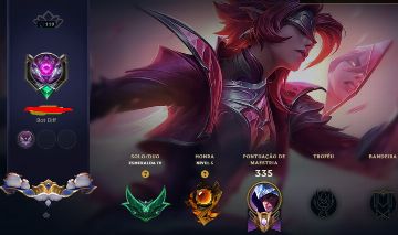 Conta lol - Todos os dados Esmeralda