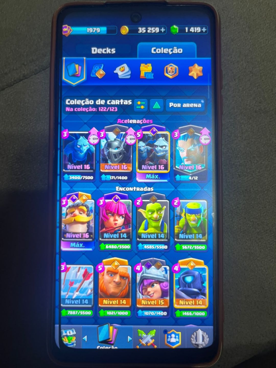 Conta Clash com skin avançada