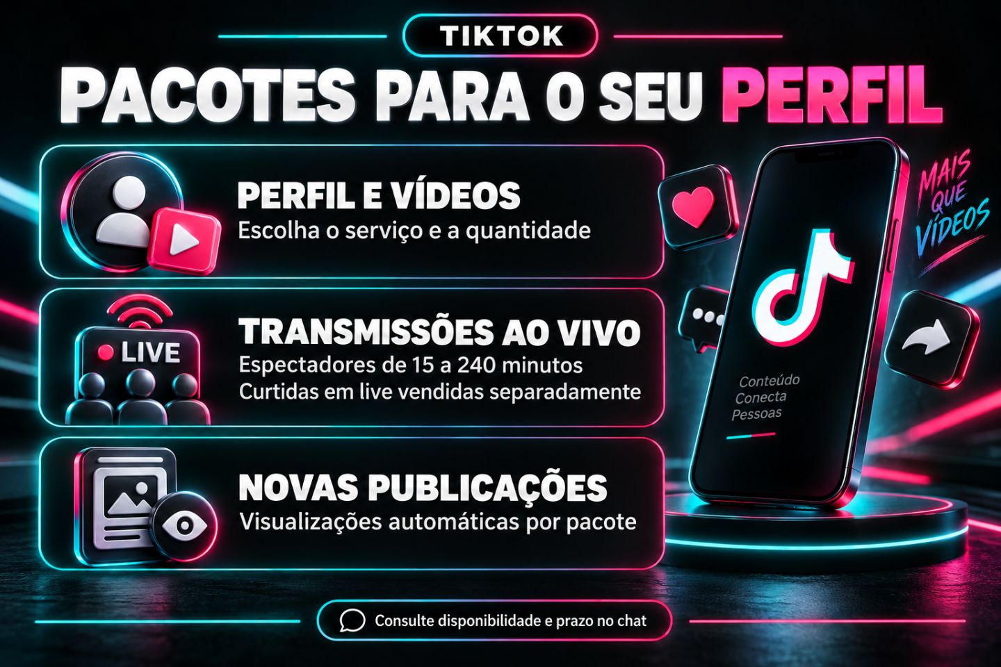 TikTok | Seguidores, Curtidas, Visualizações, Salvamentos e Lives [BARATO]