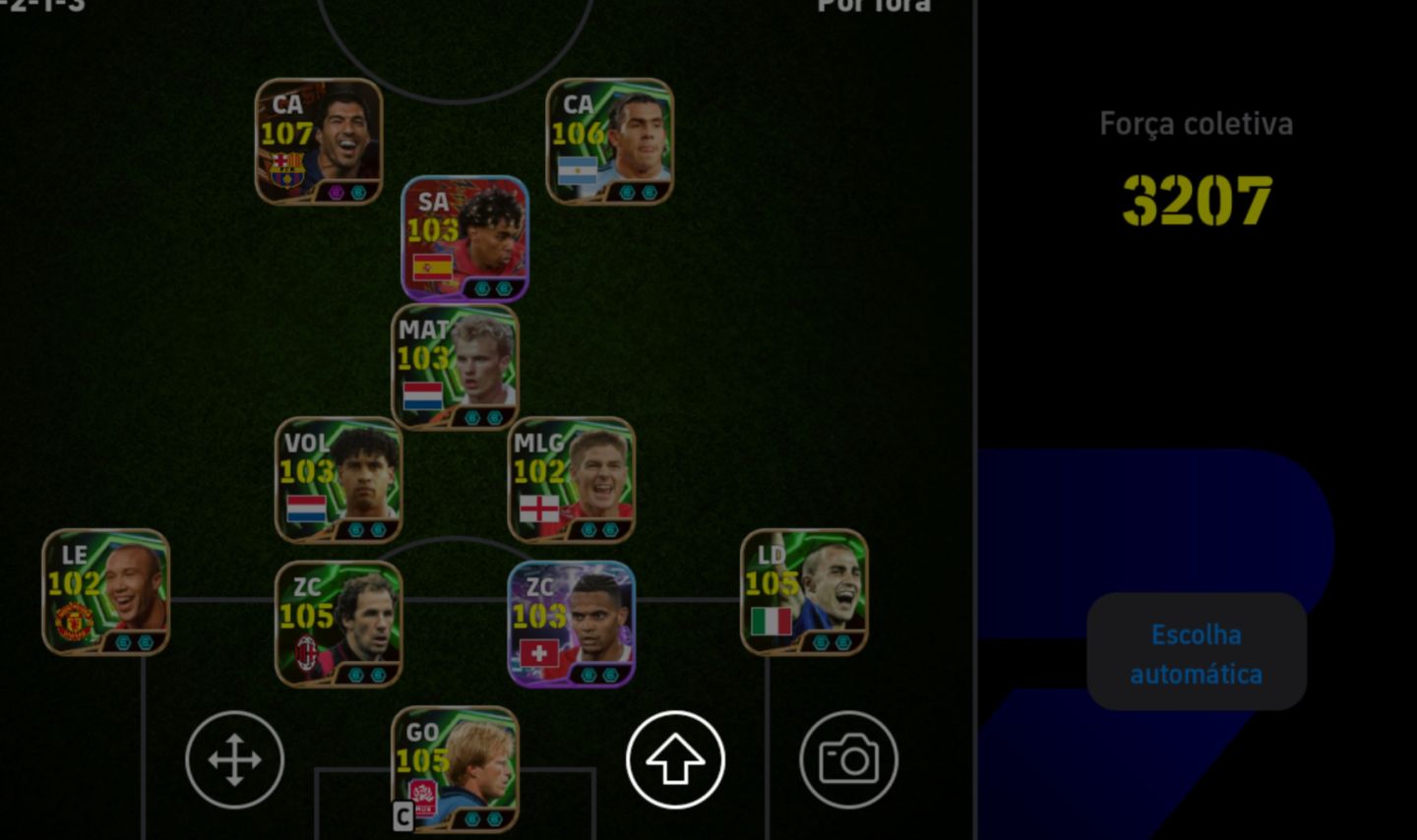 Conta Efootball com 3207 de força MOBILE