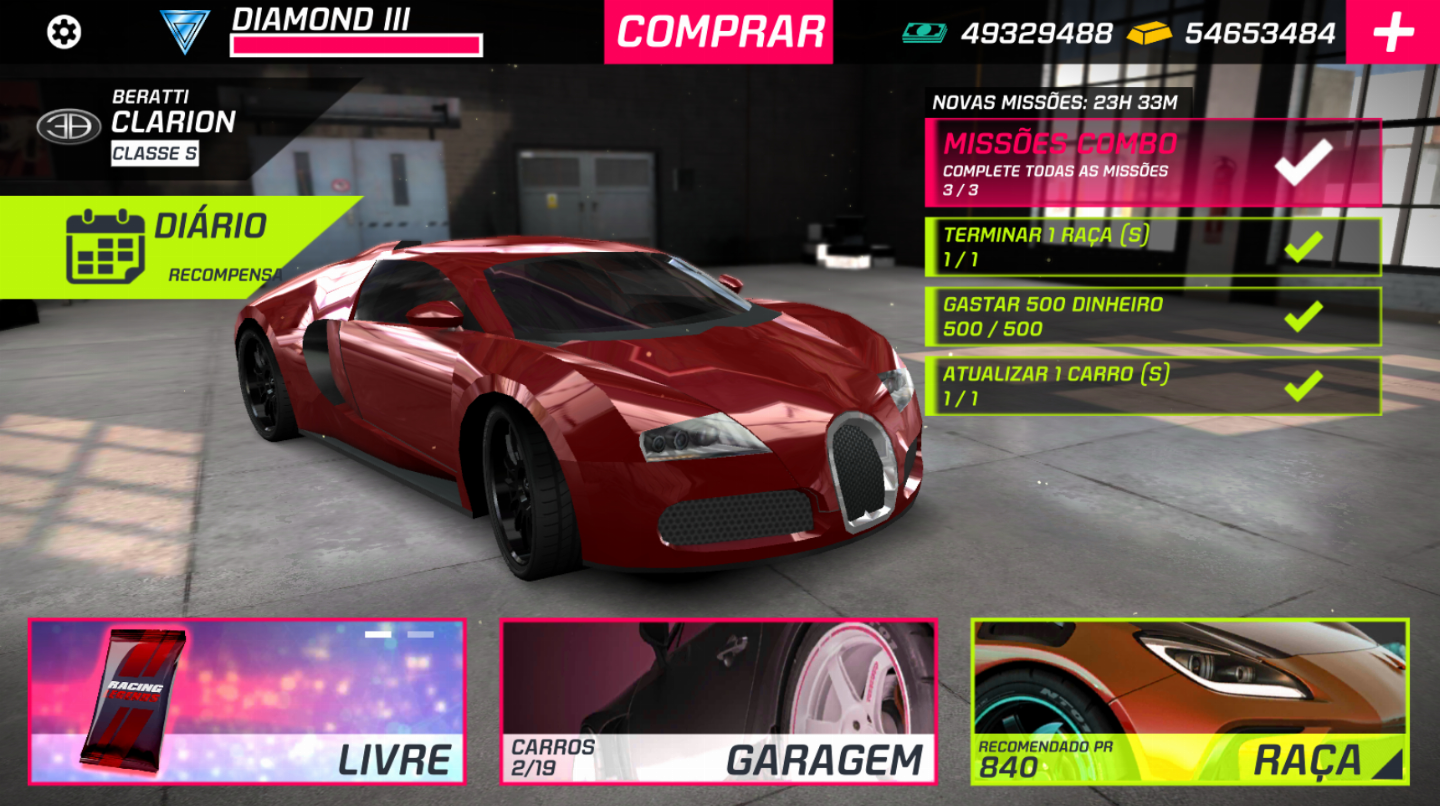 RACING LEGENDS | CONTAS COM CASH + GOLD | ANDROID APENAS | TOP VENDAS