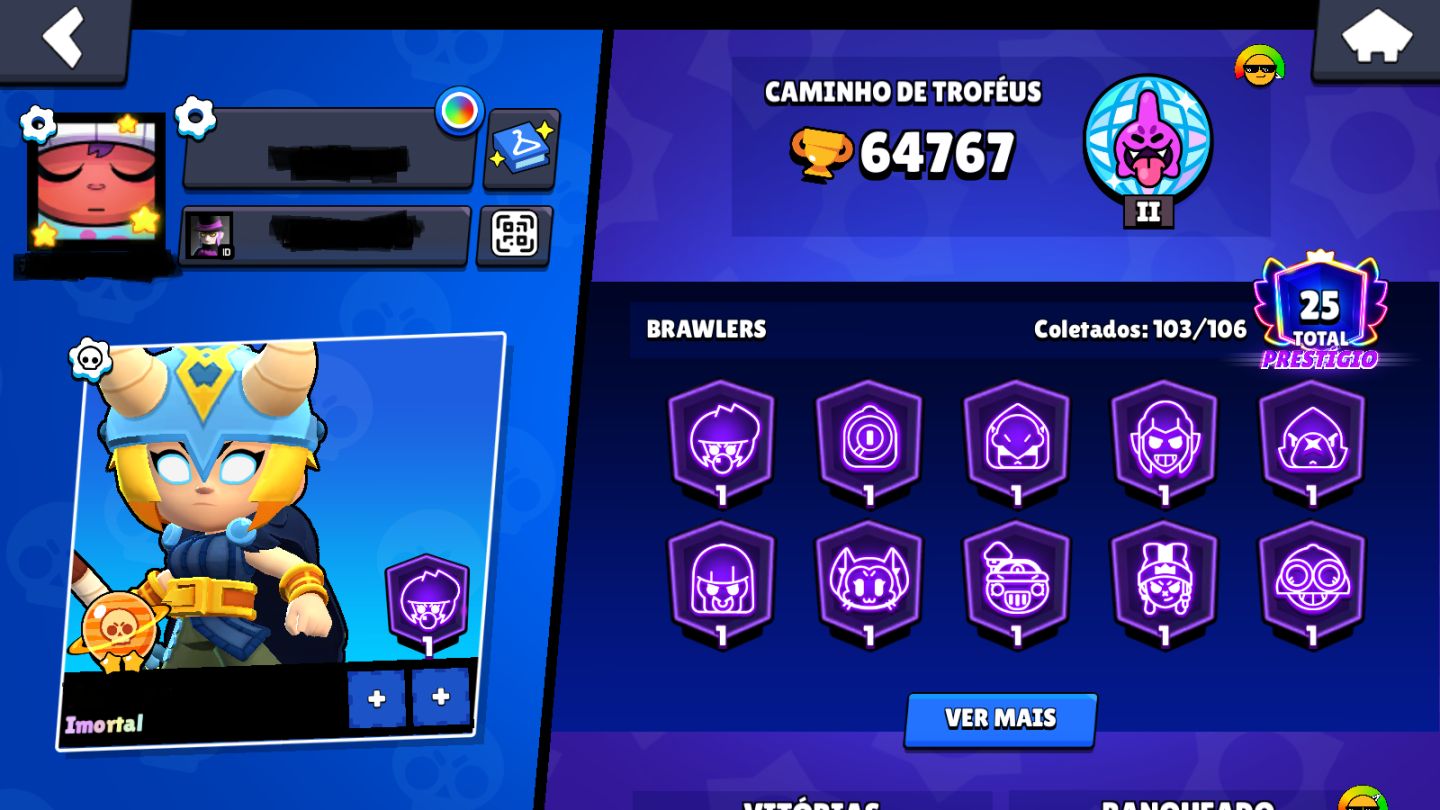 CONTA BRAWL STARS | 64K+ TROFÉUS | 63 BRAWLERS LVL 11 | CONTA 2019