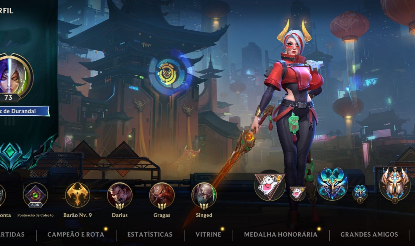 Conta Challenger, 68% de winrate, lvl73, Conta iniciante