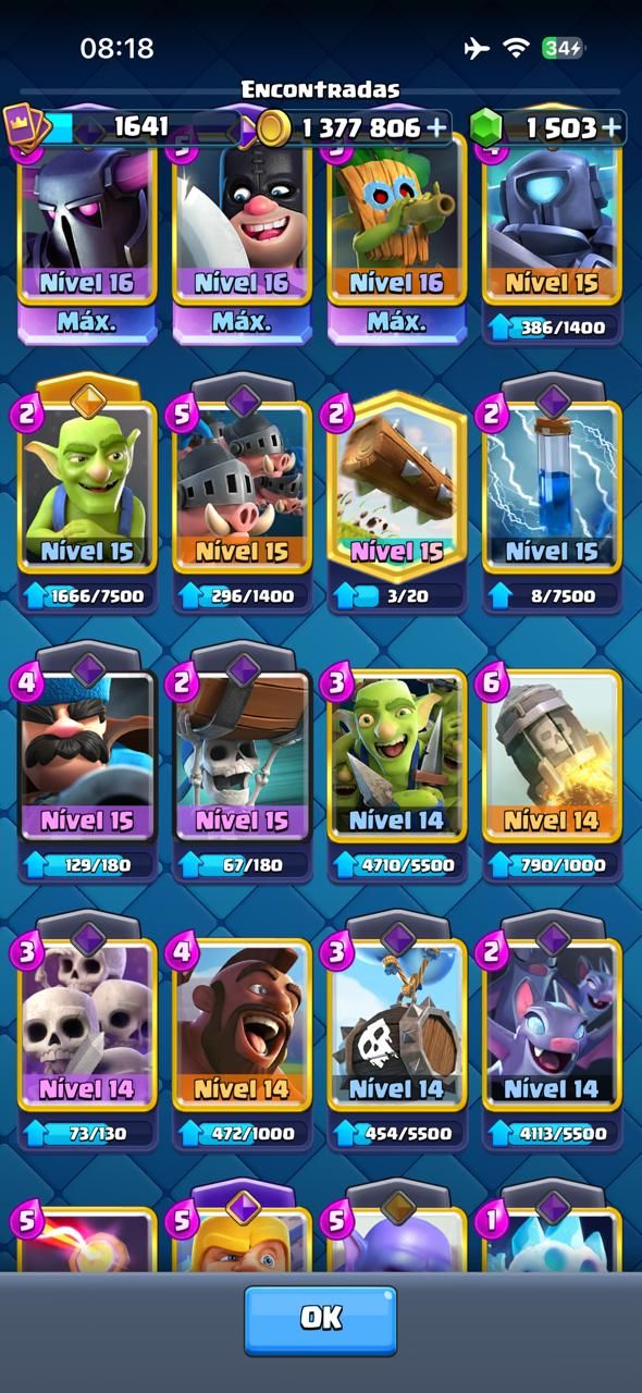 CONTA CLASH LVL 16
