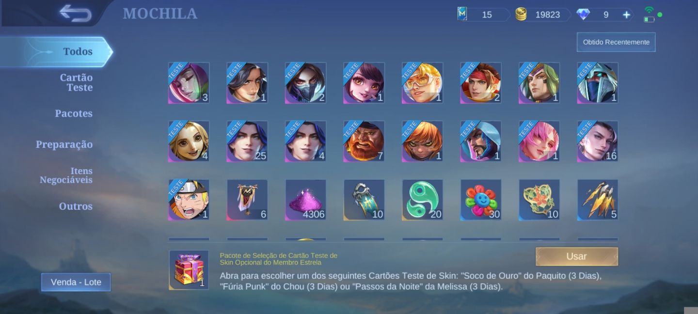 CONTA MOBILE LEGENDS 96 HERÓIS | 238 SKINS | COLECIONADOR RENOMADO III
