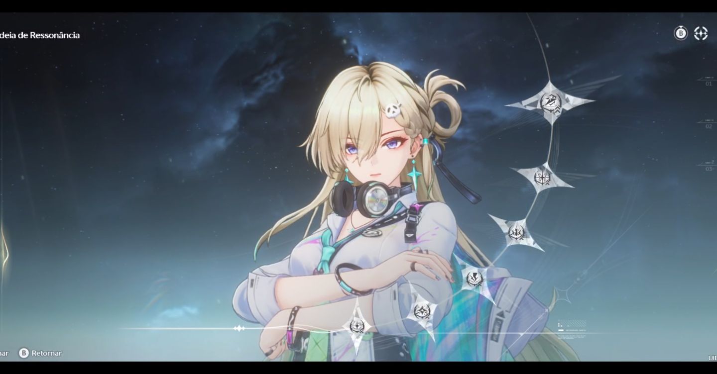 Conta Wuthering Waves com personagens limitados.