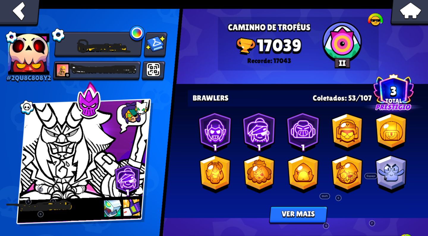 Conta Brawl Stars Com varios lendarios e skins exclusivas do kenji e de passes