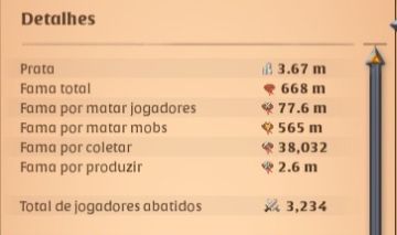 Conta Albion online, 660m de fama, full acesso