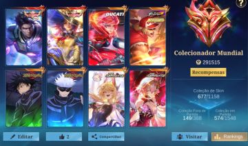 CONTA HIGH-END MOBILE LEGENDS COLEÇÃO RARA