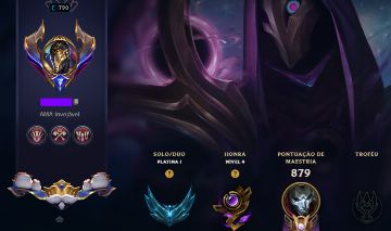 RARIDADE LVL 790! CONTA LOL PLATINA 1 | 195 SKINS | JHIN, SETT E DARIUS M7