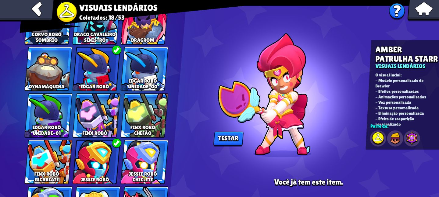 Conta de brawl stars com skins raras e muito conteúdo! (promo)
