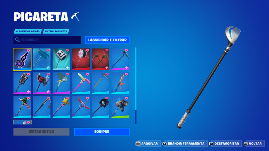 Conta fortnite rara (picaretas tryhard e skins que não vem mais a loja)