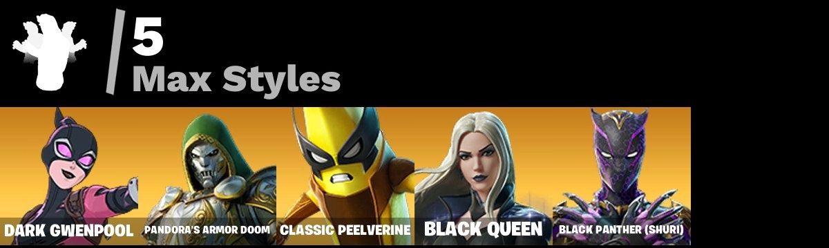 Conta FORTNITE 10 SKINS (Primeiro email ) Saga marvel SOMENTE PC
