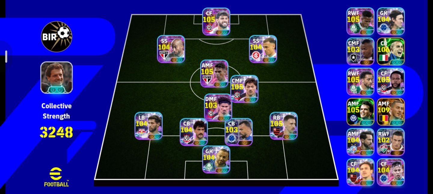 Conta FULL BRASILEIRÃO e FULL JAPONESA!, com 5 BLITZ CULER 3248 e EDEN HAZARD109