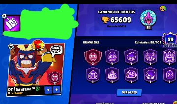 Conta de brawl Stars com 65k de troféus
