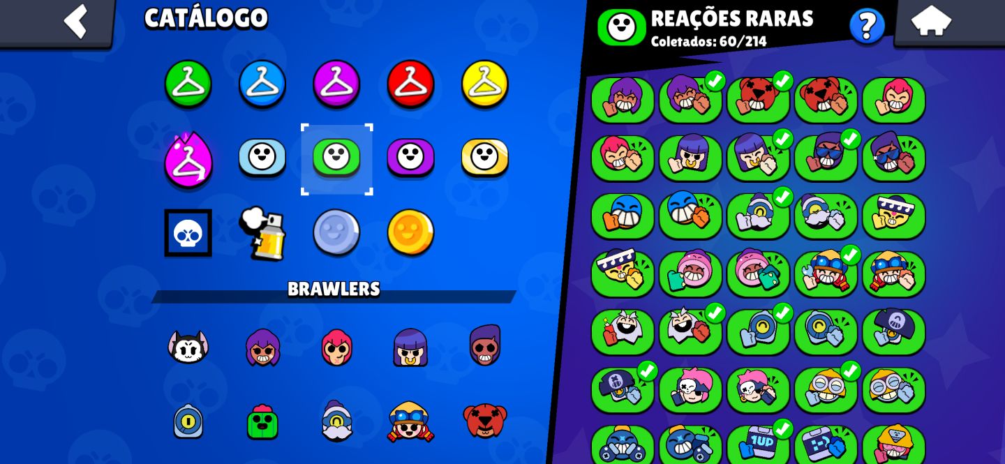 Conta Brawl Stars 83k Troféus, Todos Brawlers, 400+ Skins, Mestre, 46 HC Full!